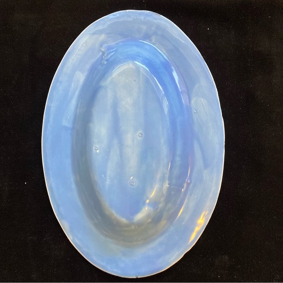 Handmade Ceramic Oval Serving Tray “Dog Dreams ” 12”x8”Original Design - Picture 4 of 13